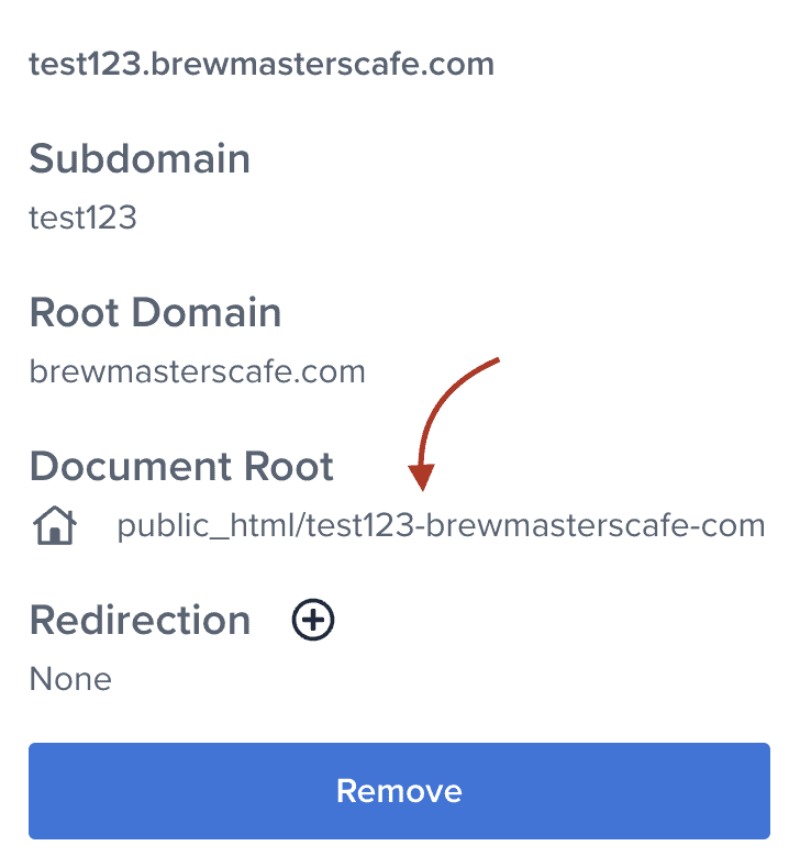 Subdomain path
